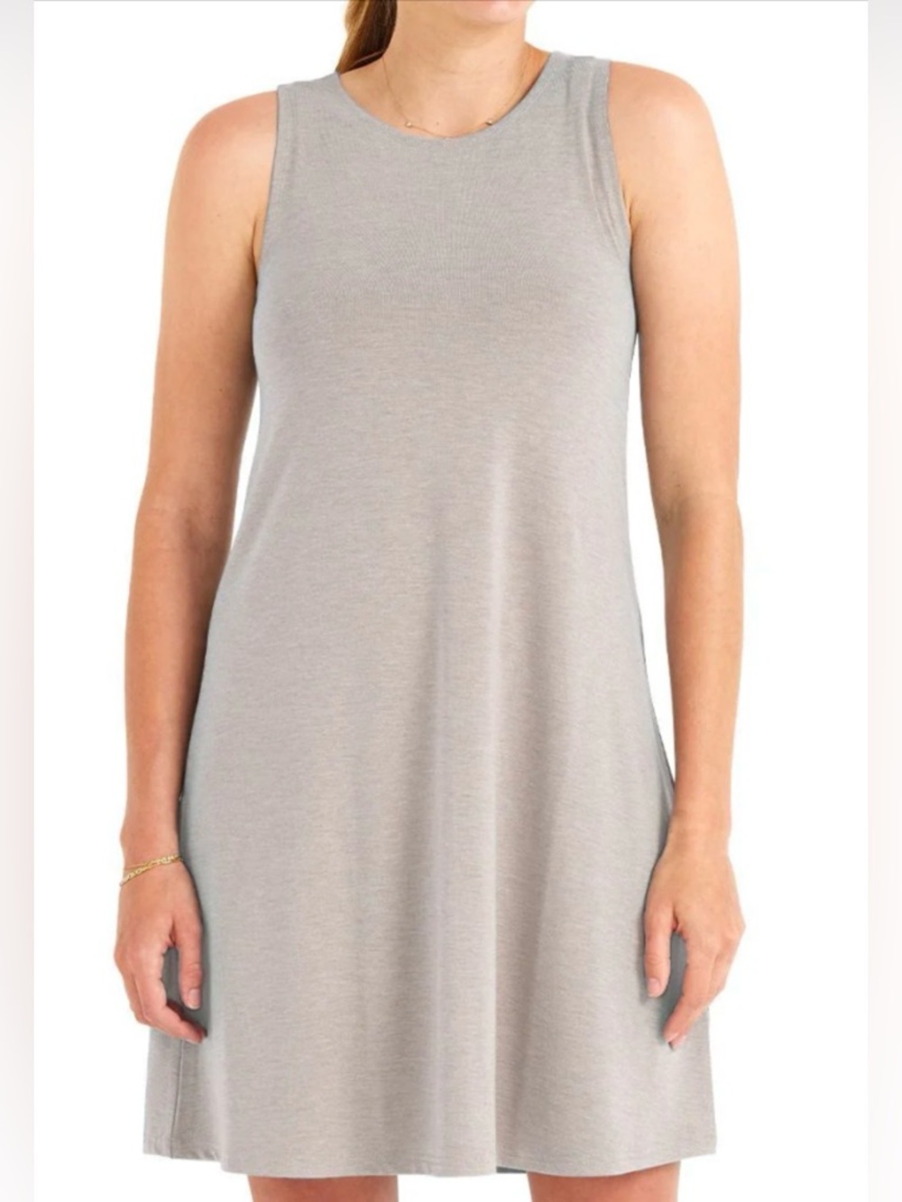 NWOT - Free Fly Apparel Women's Bamboo Flex Dress - Heather Dune - Size L